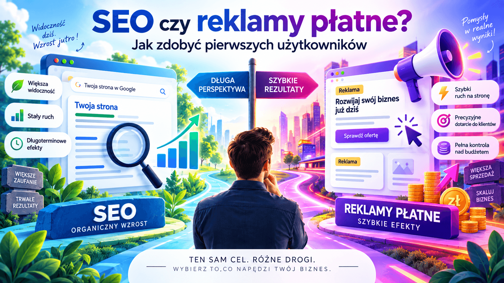 SEO czy reklamy płatne – porównanie sposobów zdobywania pierwszych użytkowników