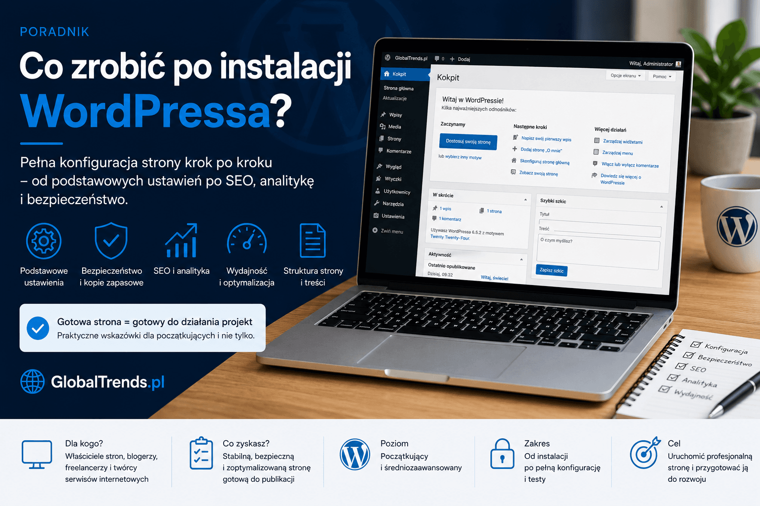 Co zrobić po instalacji WordPressa - pełna konfiguracja krok po kroku